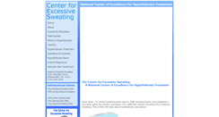 Desktop Screenshot of eliminatesweating.com